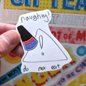 Dan and Phil Sticker: Super Glue Incident Warning Note