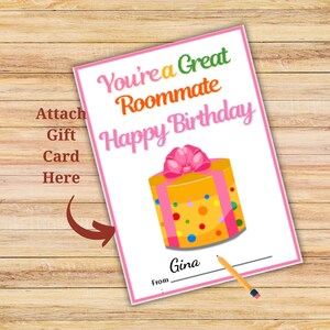 Buon compleanno a un fantastico coinquilino Titolare di una carta regalo