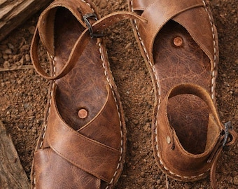 Handmade Leather Sandals, Minimalist Barefoot Sandals, Grounding Sandals, Women Leather Sandals, Greek Sandals, Natural Leather Shoes