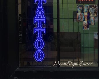 Bord tattooshop, aangepast led-neonlicht voor entree tattoostudio, wanddecoratie salon