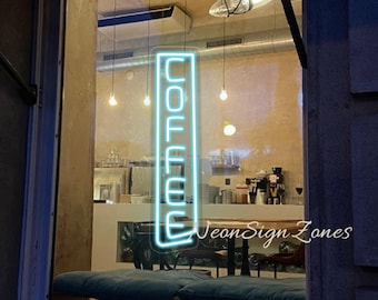 Néon vertical pour café, applique murale LED pour café, bar, cuisine, garde-manger, entrée, café, maison, station, café, minimaliste, décor