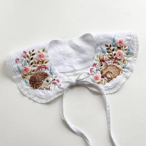Hand Embroidered Collar, Detachable Collar, Kids Detachable Collar, Removable Collar, Detachable Collar Embroidered, Bib Collar Necklace