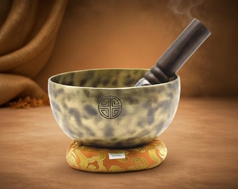 Full Moon Singing Bowl from Nepal | Handcrafted Meditation & Sound Healing Bowl