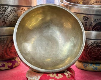 Bol chantant Jumka pleine lune sculpté au laser – Bol sonore de guérison pour les chakras de méditation népalaise