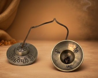 Handcrafted Fullmoon Tibetan Tingsha Cymbals | Sound Healing Bells