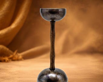 Handcrafted Double Chalice Tibetan Singing Bowl Set | Authentic Nepal Meditation Bowl