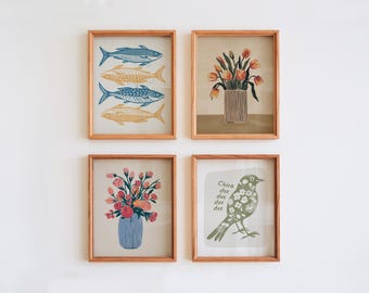 4 Frame Mockup, Gallery Frame Set Mockups, Simple Set of 4 Frames Wood Frame Mockup 3x4 Vertical Mockup, 4 Poster Mockup, Mockup Psd Mockups