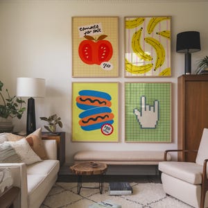 Maqueta de 4 marcos, maqueta de galería, conjunto de 4 maquetas, maqueta de marco, maqueta de arte mural, maqueta de póster, maqueta de galería, maquetas de 4 marcos