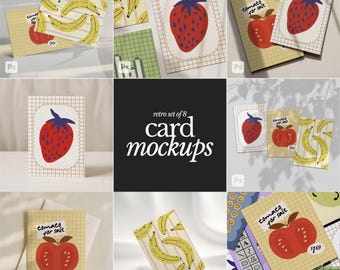 Card Mockups Bundle, Cards on Table, Set of Two, Three Mockup, Card Invite Mockups, Flat Lay Mockup, Simple Card Mockup, Photoshop Mockup
