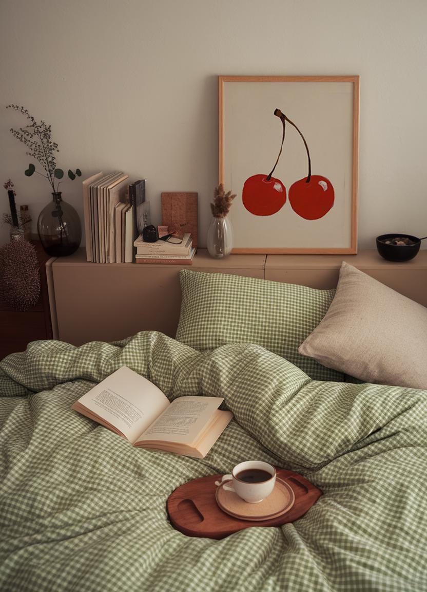 DIN A Vertical Frame Photoshop Mockup Template for Art Display A2 Wood Frame above bed Retro Room Photoshop Frame Mockup Minimalistic – 3x4
