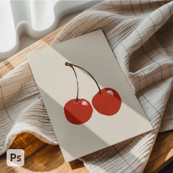 Unique Card Mockup – 5x7 Stationary Mockup, Minimalistic Card Mockup, Wedding Invite Mock Up, 5x7 ratio mock, Greeting card Mockup PSD