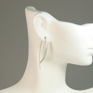 Modern Earrings Sterling Urban Cool Silver Artisan Jewelry image 4
