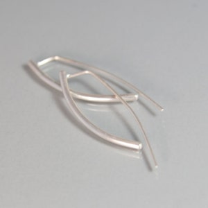 Modern Earrings Sterling Urban Cool Silver Artisan Jewelry image 1
