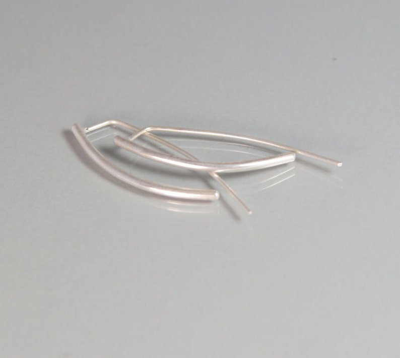 Modern Earrings Sterling Urban Cool Silver Artisan Jewelry image 3