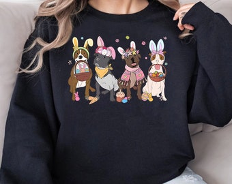 Pitbull Easter Day PNG Easter Bunnies Png, Happy Easter Png Pitbull Mom Png, Dog Lover Png, Instant Download Sublimation