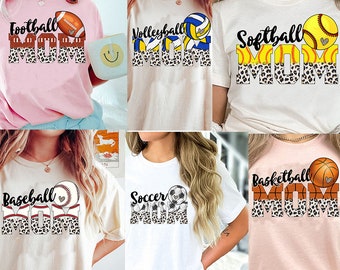 Digital Leopard Ball In My Sports Mom Mother’s Day Gift Mom Life Stage Trendy PNG Game Day Softball Baseball Volleyball Football Basketball