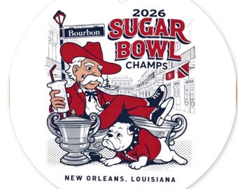 Ole Miss Sugar Bowl Champions  Christmas ornament