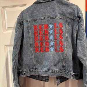 Ole Miss Rebel Jean jacket