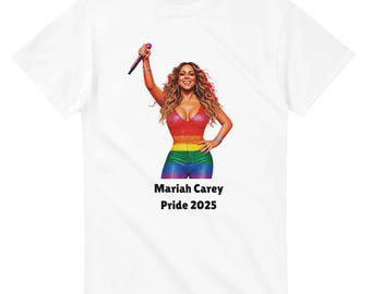Brighton Pride T-shirt Mariah Carey 2025 épais unisexe à col rond