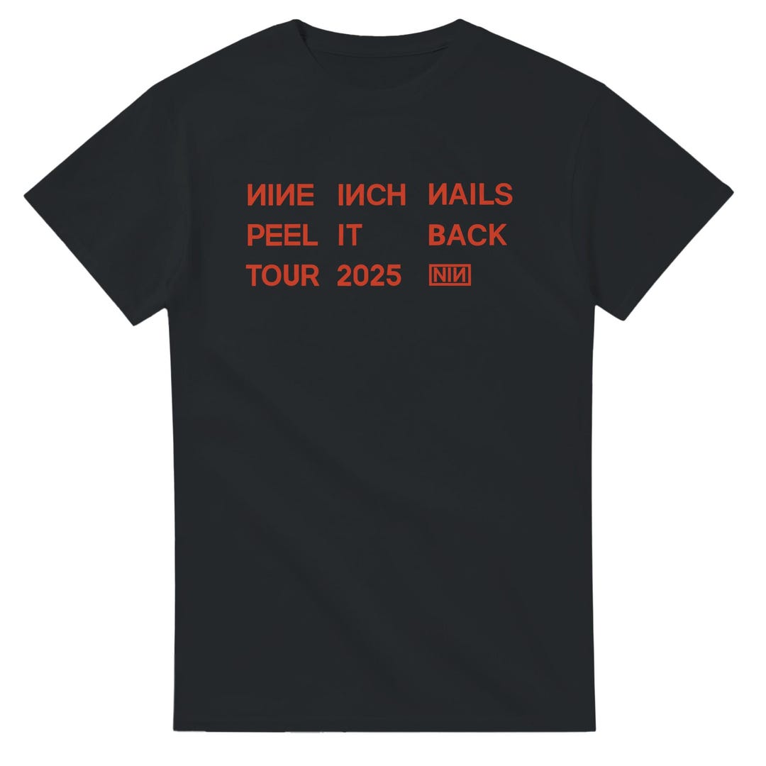 Nine Inch Nails Peel It Back 公式　Tシャツ　L Nine Inch Nails Peel It Back Tour 2025 NIN Heavyweight