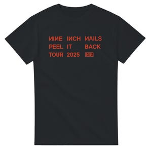 Nine Inch Nails Peel It Back Tour 2025 NIN Schwergewicht Unisex T-Shirt mit Rundhalsausschnitt
