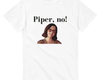 Parkey Posey, Piper, No! White Lotus Victoria Ratliff Heavyweight Unisex Crewneck T-shirt