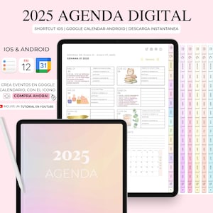 2025 Digitaler Planer: Spanisch, iPad & Tablet, Google Kalender (Digitaler Download)