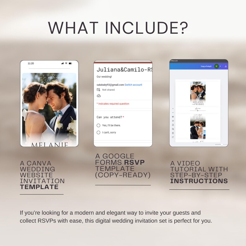Editable Website Invitation: Canva Template With RSVP & Countdown - Etsy