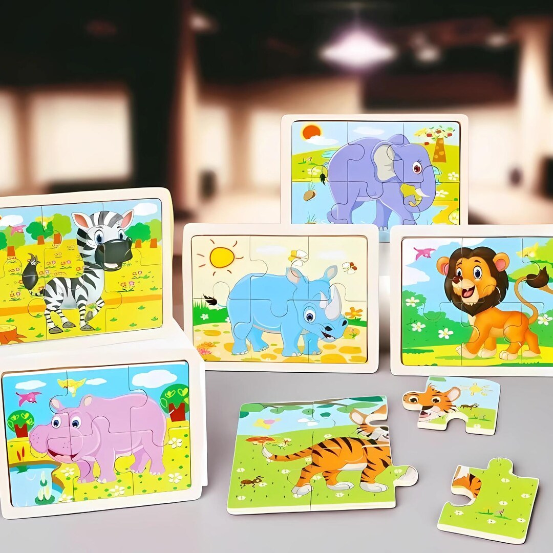Wooden Jigsaw Puzzles for Kids Age 2 3 4 5 – Montessori Educational ...