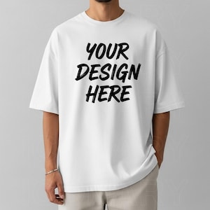 White Comfort Colors 1717 Beach Mockup, White Color mockup men, Man Model C1717 Mock, Aesthetic Mock for man T-shirt, Man Summer Mockup