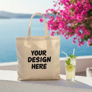 Makieta torby plażowej, Makieta torby płóciennej, Makieta letnia, Makieta płaskiej torby, Makieta naturalnej torby, Makieta torby Liberty