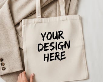 Canvas Tote Bag Mockup, Flat Lay Tote Bag Mockup, Cotton Canvas Shopping Bag Mockup, Liberty Bags Tote OAD113 , Natural Tote Mock up