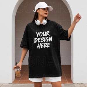 Gildan 5000 Mockup Gildan 5000 mockup Black Gildan Mockup Trendy Mockup Model Mockup Mock ups Oversized mock ups Black t shirt mock up