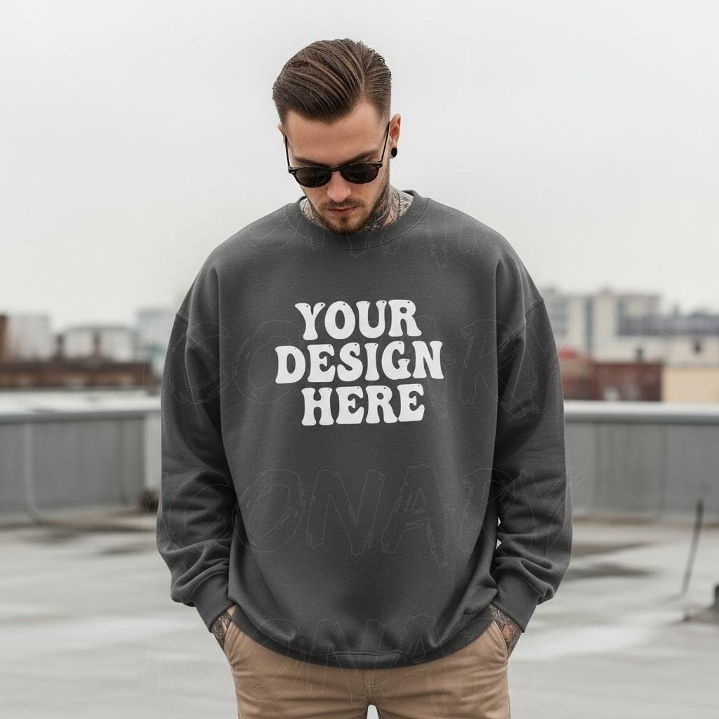 S4E Men's Santa's Favorite Ho Wht Crewnecks Funny Christmas Sweatshirts