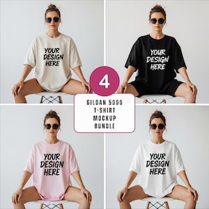 Gildan 5000 Mockup Gildan Mockup Gildan 5000 Shirt Mockup Bundle Tshirt mockup bundle Model Mock up Bundle Aesthetic Mock ups Gildan Mock up