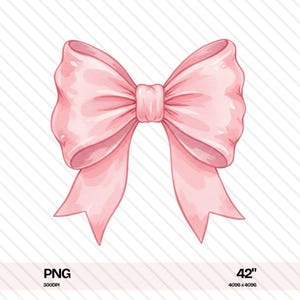 Coquette Pink Bow png, Bow png, Pink Bow sublimatie, Ribbon Bow aquarel png, Coquette png, Girly png, digitale download