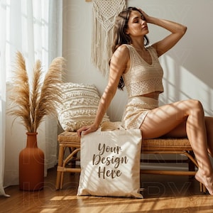 Tote Bag Mockup, Liberty bags oad113 mockup, Cotton canvas tote bag mockup bundle, shopping bag mockup, printify, printful, boho tote mockup