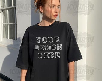 Black Comfort Colors Mockup, Comfort Colors 1717 Mockup, Comfort Colors Black, Black 1717, Comfort Colors TShirt, Tshirt Mockup, POD Mockup