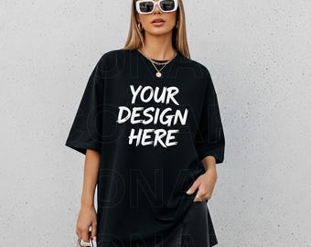 Comfort Colors 1717 Black Mockup - Comfort Colors Mockup - Comfort Color 1717 Mockup - Black Comfort Color Mockup - Black Mockup Streetwear
