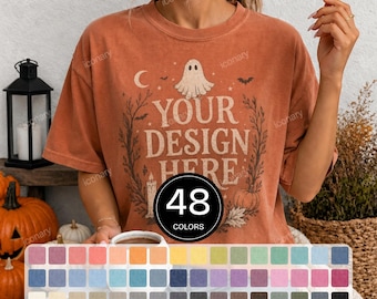 Pacchetto di mockup Comfort Colors C1717 / Mockup per magliette di Halloween (Download digitale)