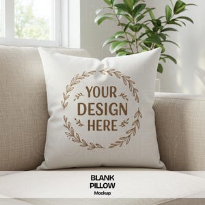 Throw Pillow Mock up Decorative Pillow Mockup Accent Pillow Mockup Farmhouse Pillow Photo Design Flat Lay Mock Up JPG Digital Download SVG