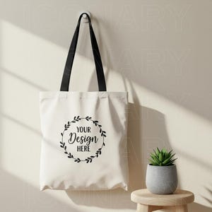 Makieta torby typu tote, Makieta torby z czarnym uchwytem, Pusta torba typu tote, Torba typu tote (AOP) Obraz JPG, Pobieranie cyfrowe