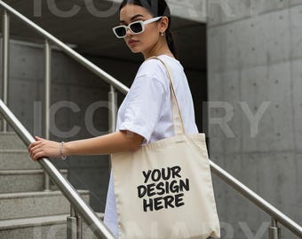 Tote Bag Mockup, Tote Bag Mockup Boho, Tote Bag Mockup Canvas, OAD113 Mockup, Liberty Bag Mockup, Liberty OAD113 Mock, Natural Tote Mockup