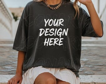 Pepper Comfort Colors Mockup Comfort Colors 1717 Pepper Mockup Comfort Colors 1717 Mockup Pepper C1717 Pepper Mockup Outdoor Shirt Mockup