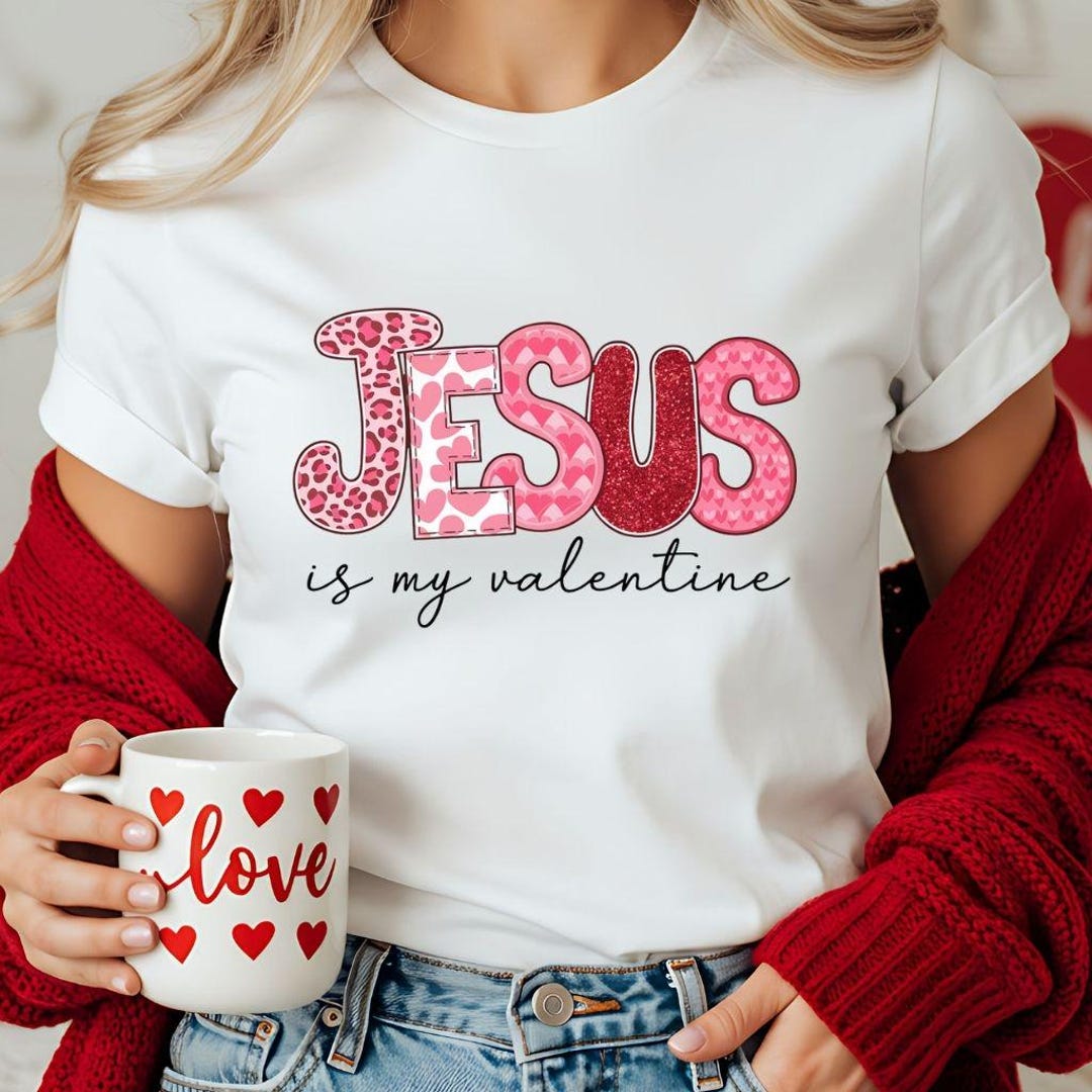 Jesus is My Valentine Png, Coquette Christian Valentine PNG, Valentine ...