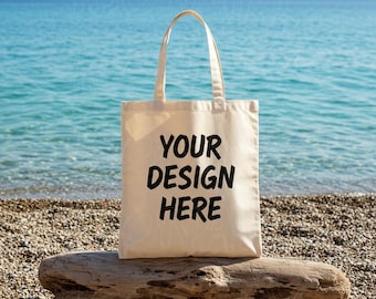 Tote Bag Mockup Canvas Tote Bag Women Model Beach Mock Natural Tote Bag Mockup Tote Mockup Beige Tote Mockup POD Shopping Bag Mockup Liberty