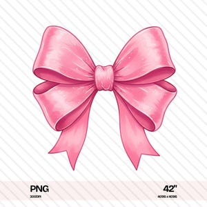 Pink pastel coquette ribbon bow watercolor PNG, pink bow png, coquette png, soft girl png, ribbon png, cute png, light pink bow png