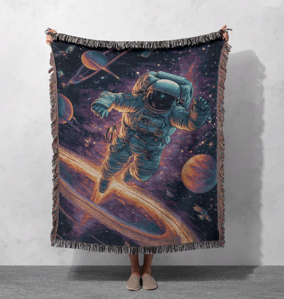 iMPeRF Astronaut Flower Woven Blanket Ｍ il_1080xN.7008074334_b1r6.jpg