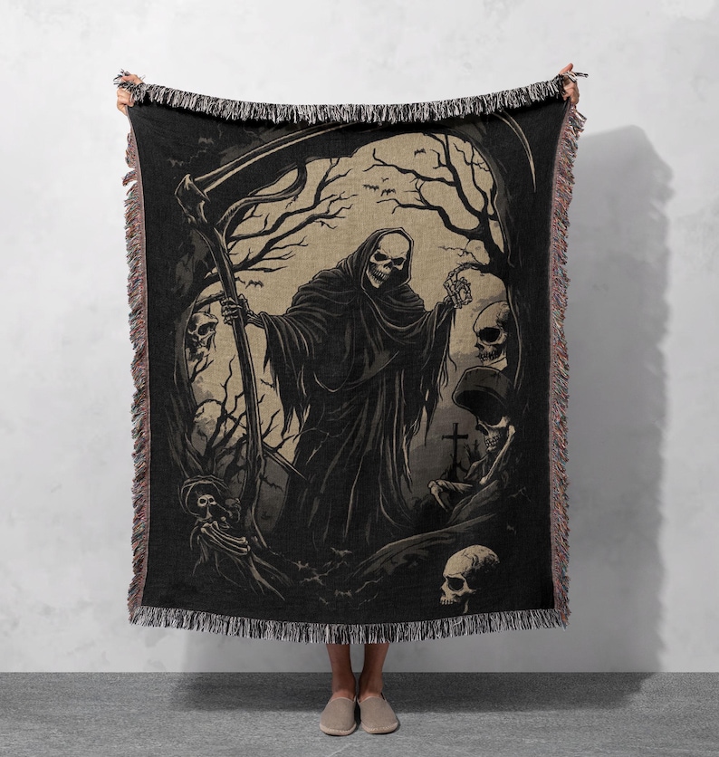 Dark Lady Soul Reaper Hooded Blanket
