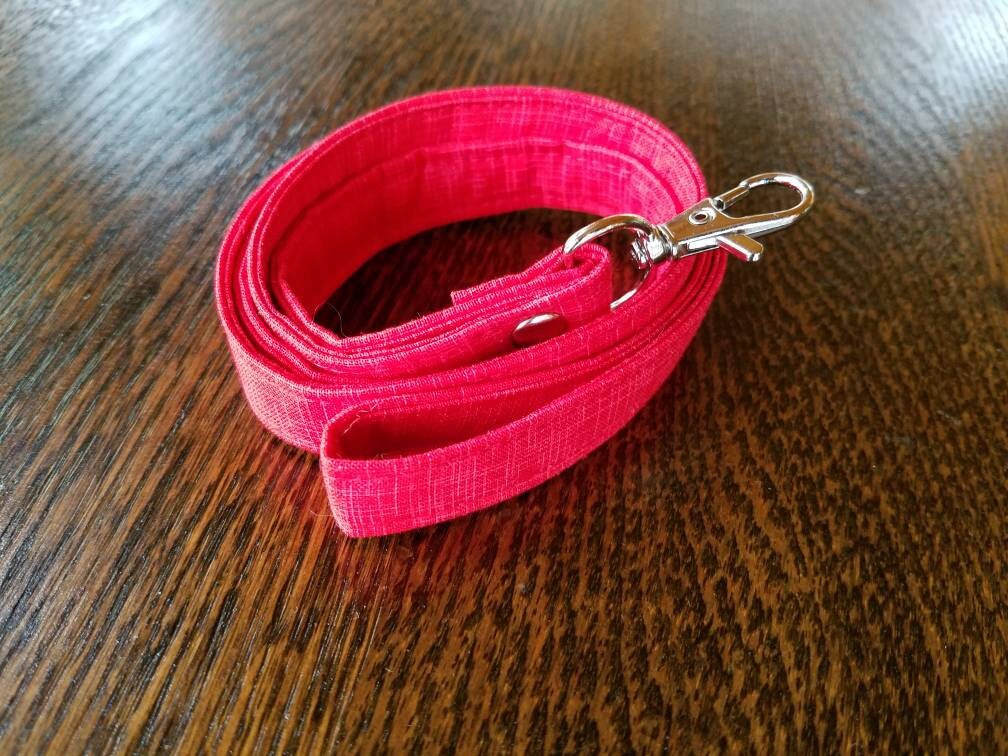 Cute skinny fabric lanyard ID badge name tag holder long | Etsy